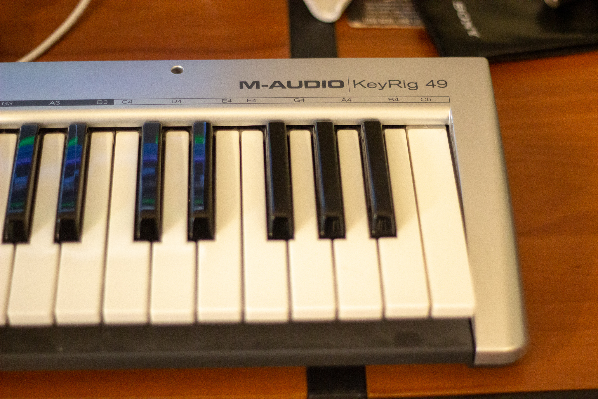 M-Audio KeyRig 49, one of many MIDI keyboard options