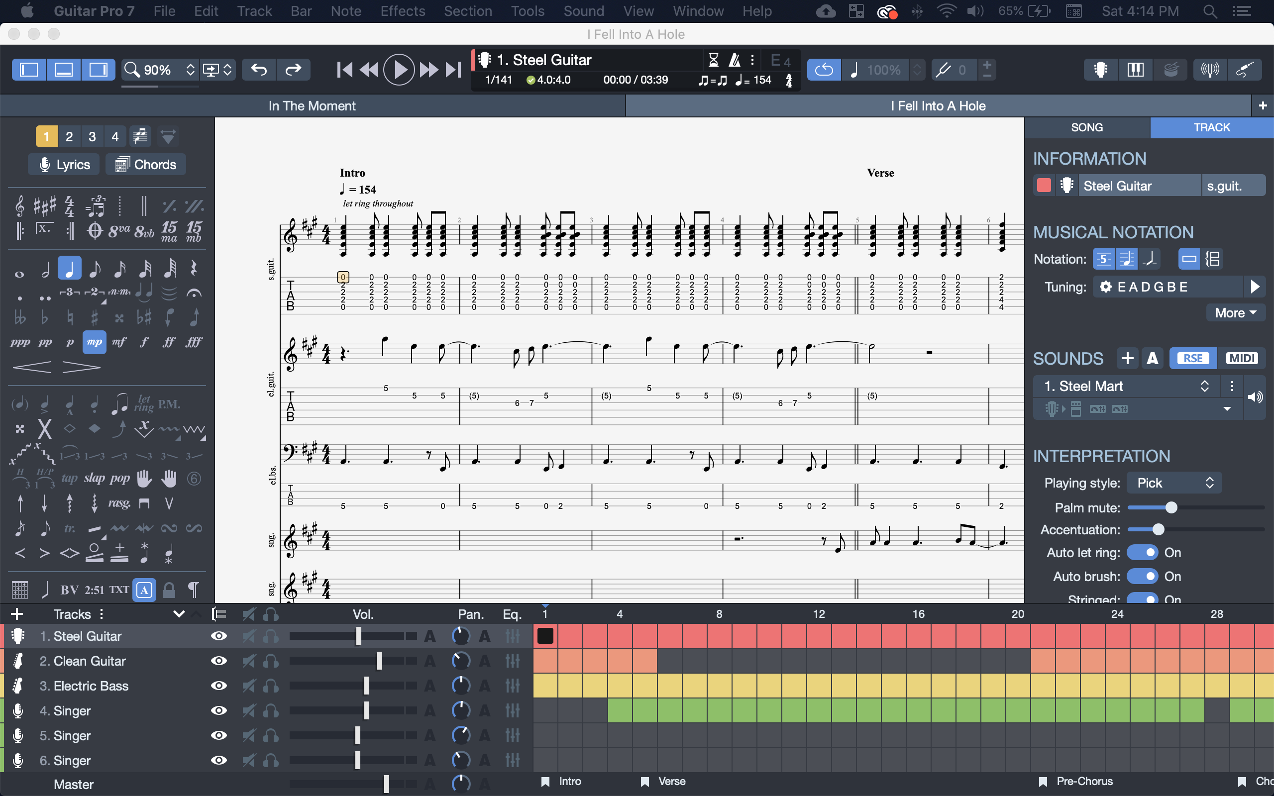Guitar Pro 7, music score and tablature editor by Arobas Music