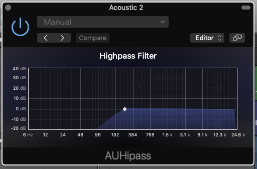 Highpass filters cut out lower bass frequencies